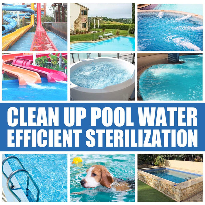 40 lb Chlorine Tablets 3 Inch for Swimming Pools, Kills Bacteria and Stops Algae, Slow Dissolving, Individual