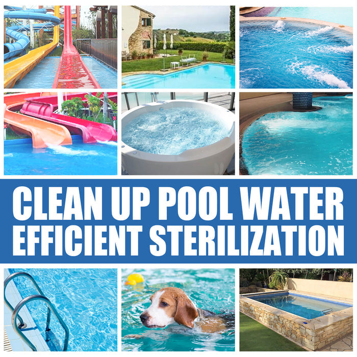 44 lbs 1 Inch Stabilized Chlorine Tablets for Sanitizing Swimming Pools and Spas & Hot Tub, Slow Dissolving 90% available chlorine