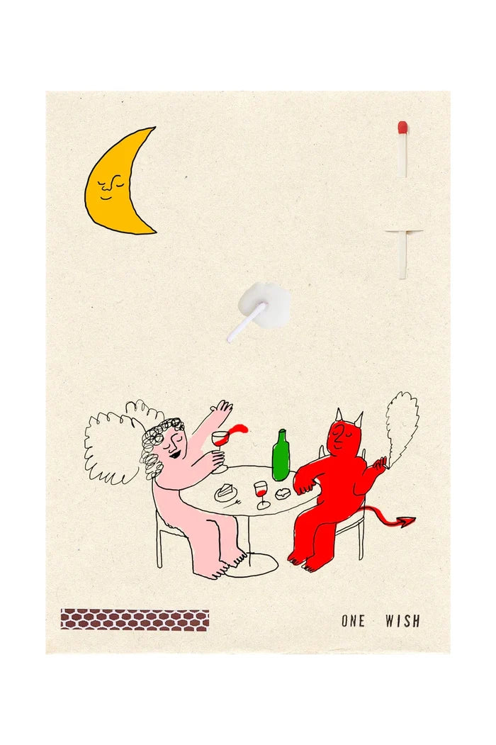 Angel Devil Dinner Card Apothecary Wish Cards