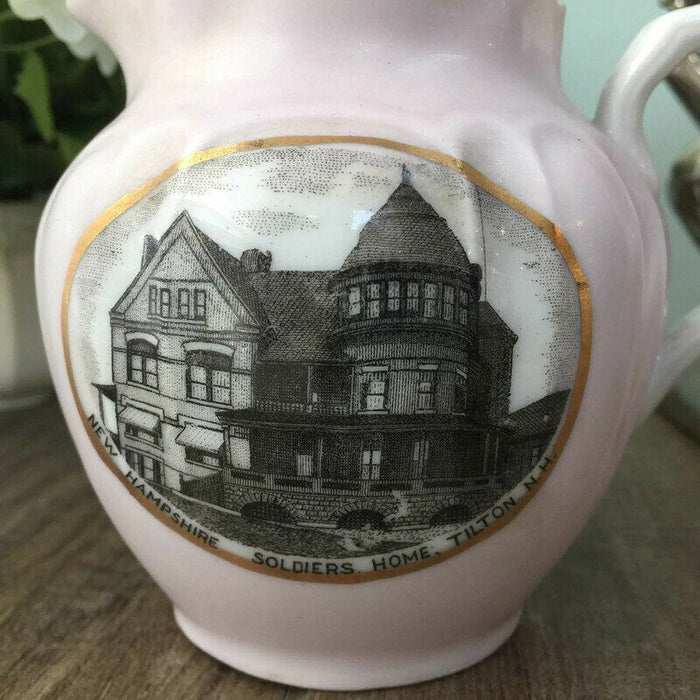 Antique Tilton New Hampshire Soldiers Home Creamer at Duckwells