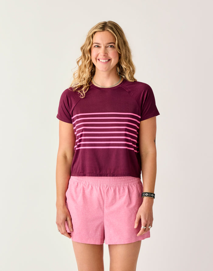 Banzai Top: Hot Pink Stripe - FINAL SALE
