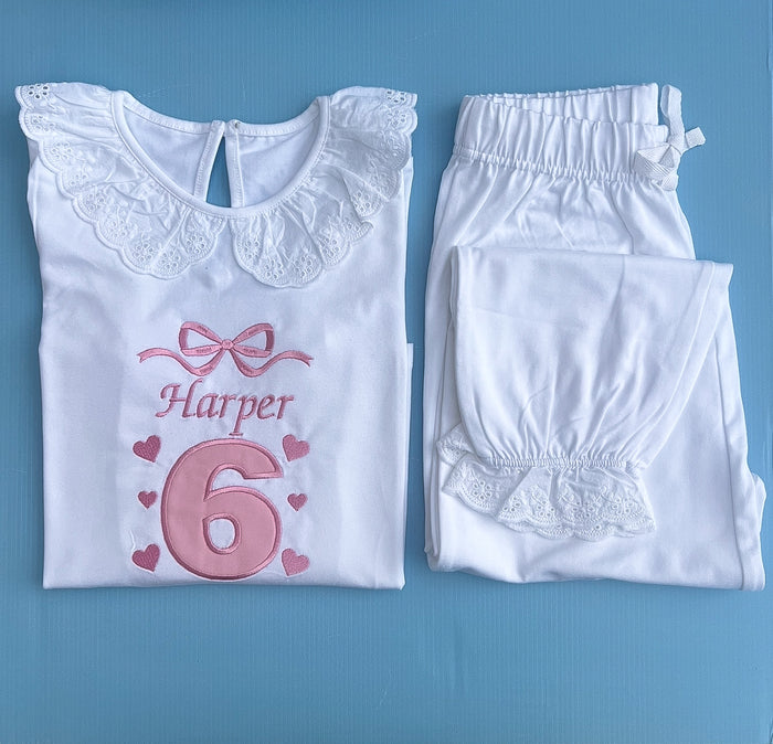 Bow Birthday Pyjamas