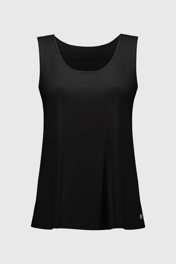 Camisole à encolure arrondie en tricot soyeux Parchemin - Joseph Ribkoff