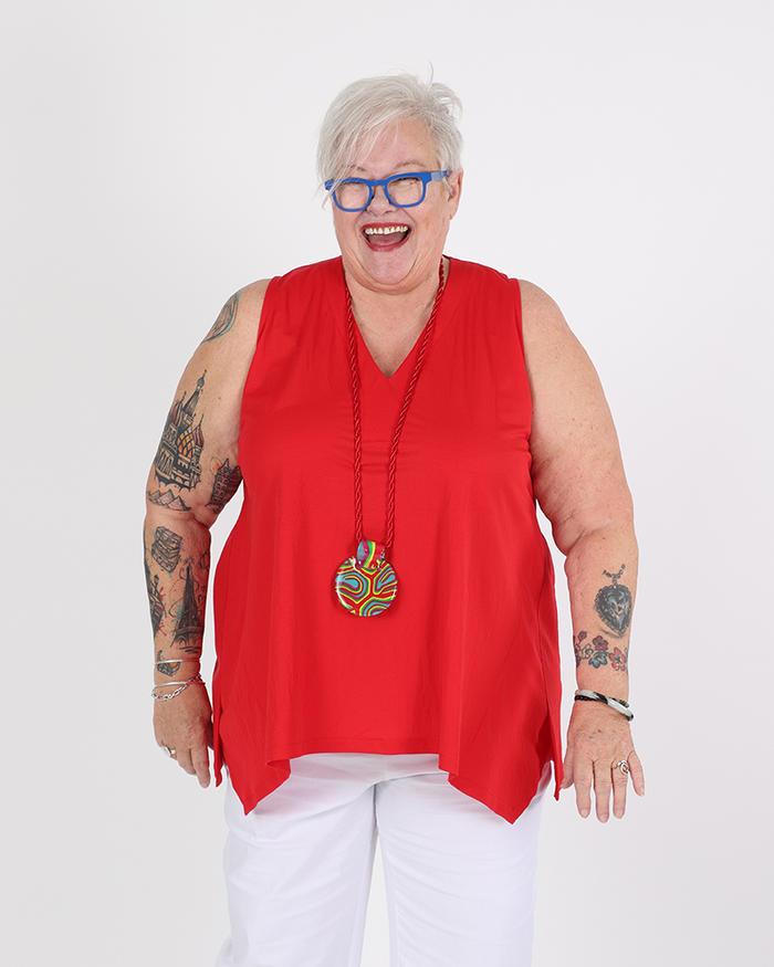 Camisole Naxos Rouge - Franck Anna