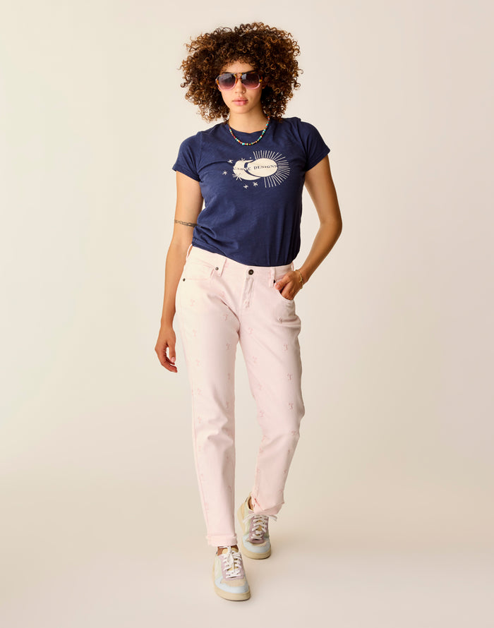 Carson Jean: Pastel Embroidery - FINAL SALE