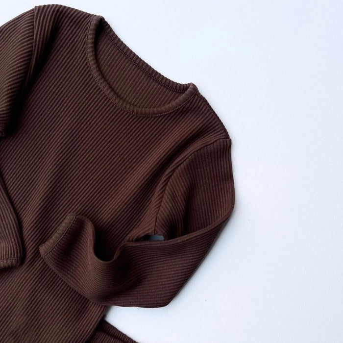 Chocolate Ribbed Loungewear