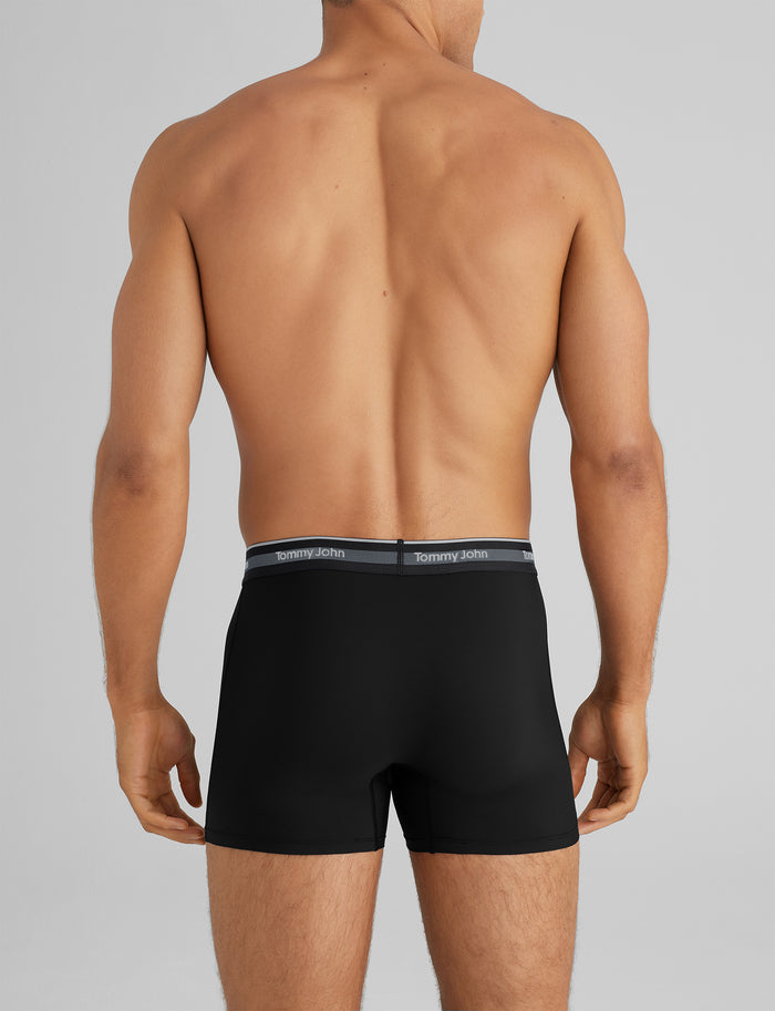 Comfort Micro Trunk 4" (3-Pack)::Black/Turbulence/Dress Blues