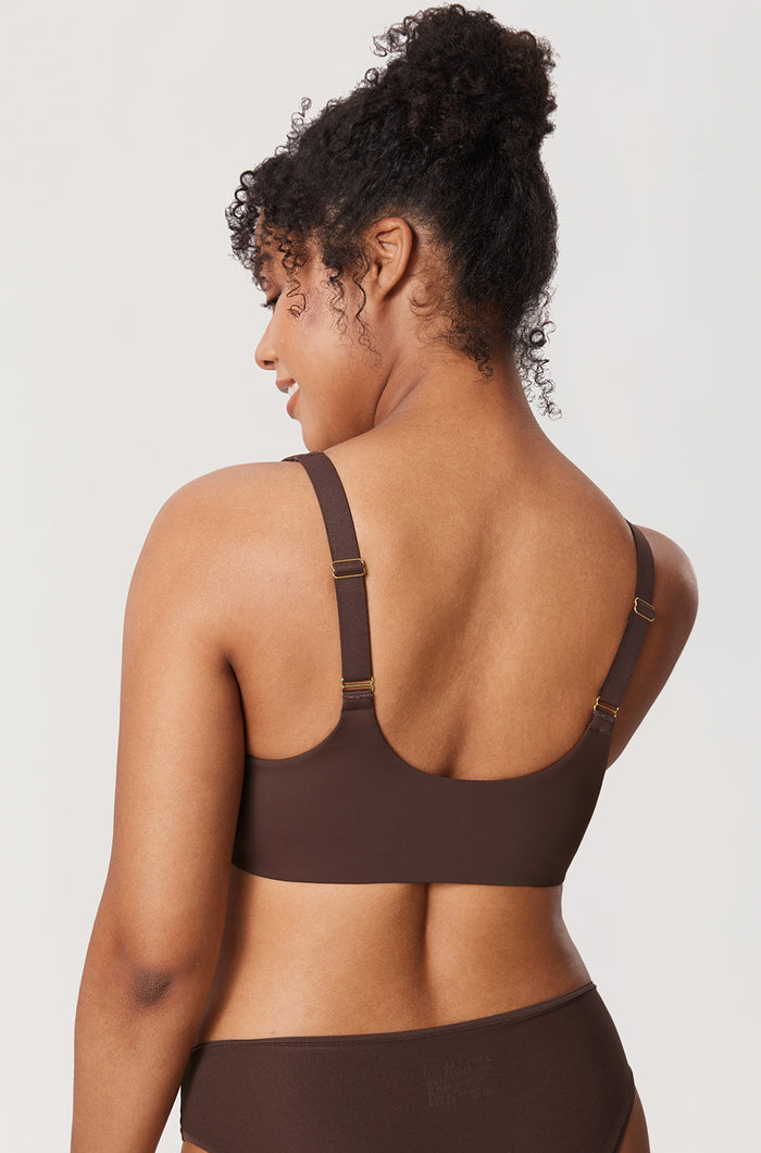 Women's Silky Smooth Front Closure Bra Hazelnut