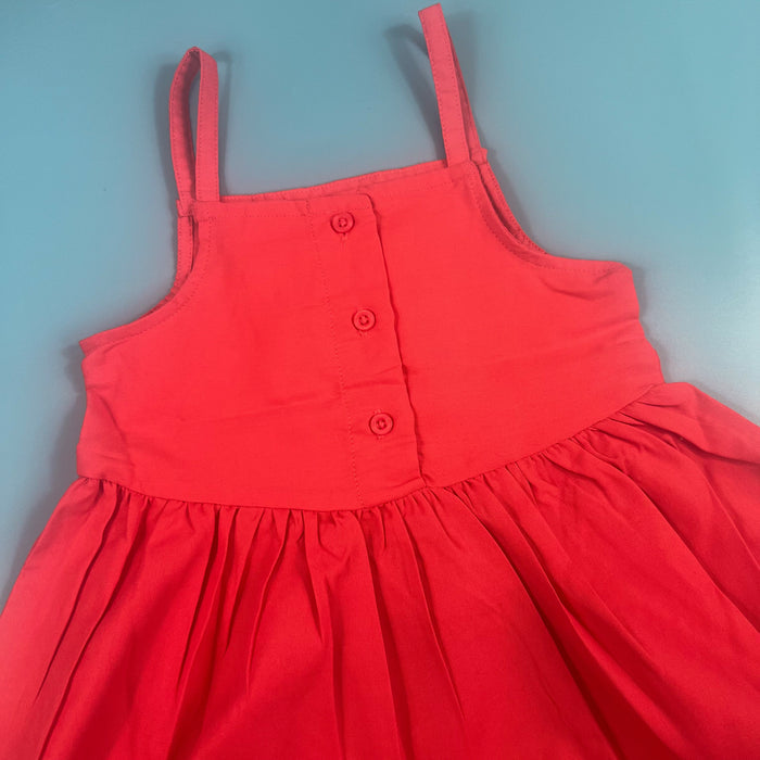 Coral Strappy Dress