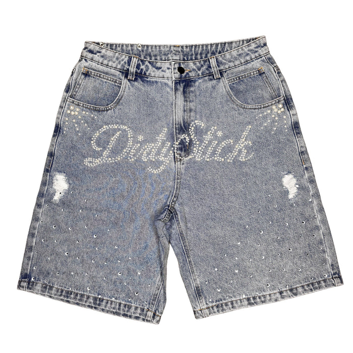 Dirty Stick Denim Pearl Shorts