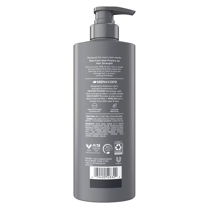 Dove Men+Care Fresh & Clean + Menthol 2-in-1 Shampoo - 18 oz - 4 Pack