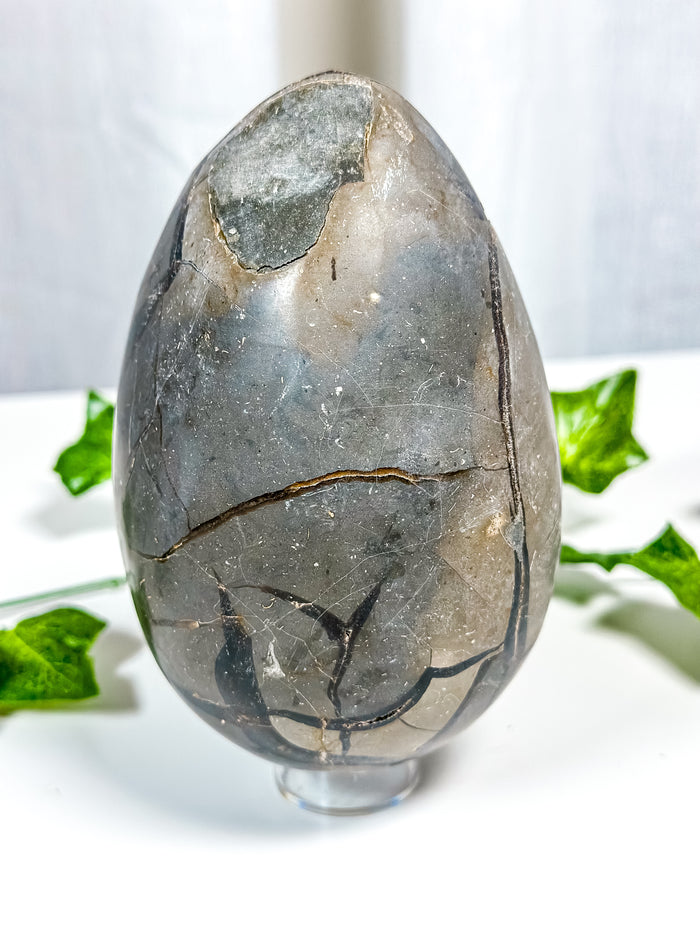 Druzy Septarian Geode Egg (85B)