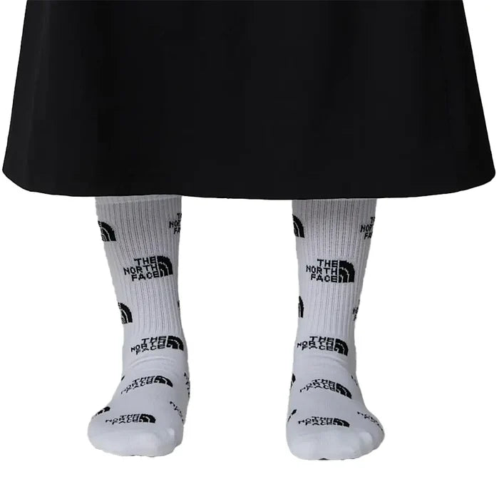 Everyday Crew Sock Logo (2P) 'TNF Black/TNF White'