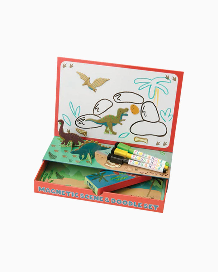 Floss & Rock Toy Floss & Rock Dino Magnetic Scene and Doodle