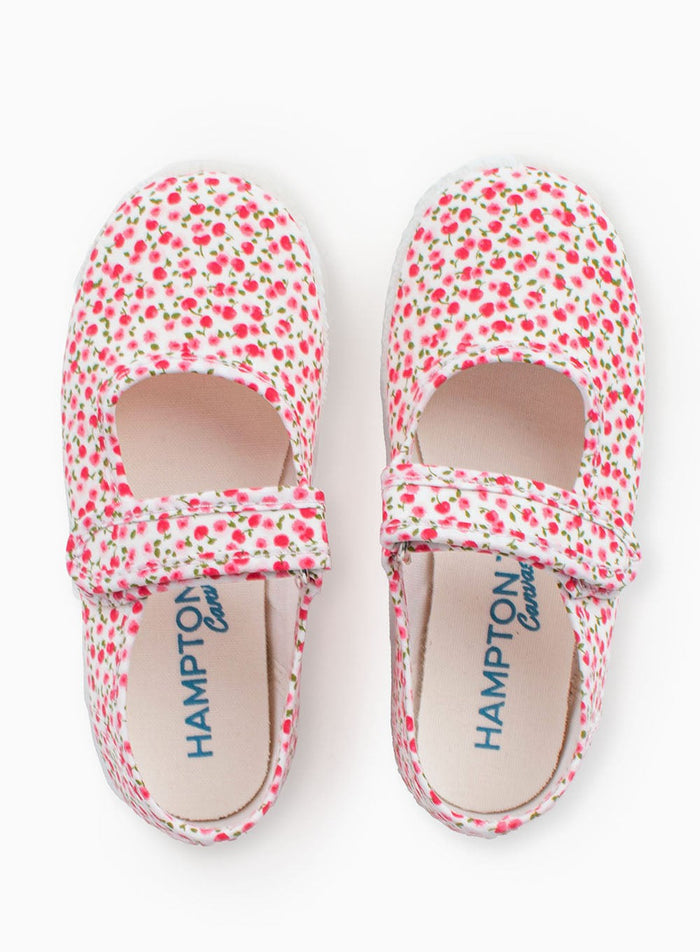 Hampton Canvas Canvas Shoes Hampton Canvas Martha Shoes in Red Cherry