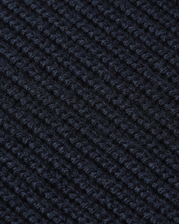 Heavy Seawool Cardigan Navy
