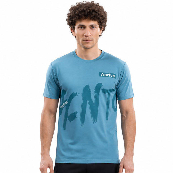 HS Round Neck Street Wear Printed T-Shirt for Men - ANS Billion