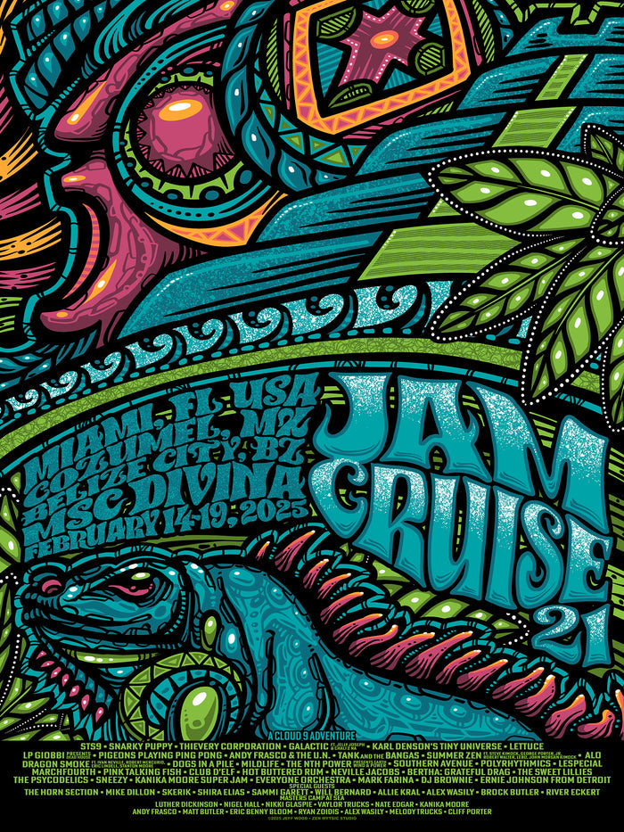 Jam Cruise 21 Jeff Wood Altun Ha Poster