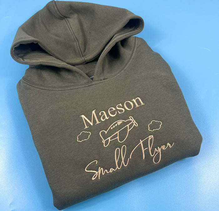 Khaki 'Small Flyer' Hoodie