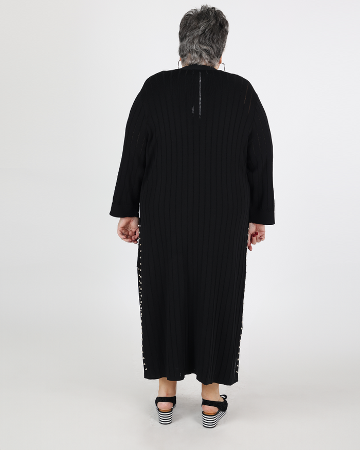 Light Viscose Nylon Cover-Up black - Joseph Ribkoff