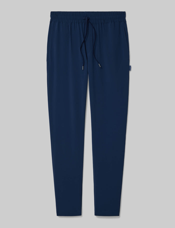 Luxe Traveler Woven Pant::Dress Blues::Swatch