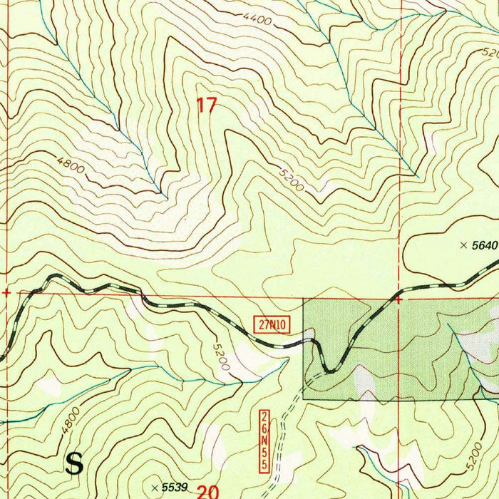 Map of Taylorsville, California by USGS, 1994 – Indian Creek & Plumas National Forest