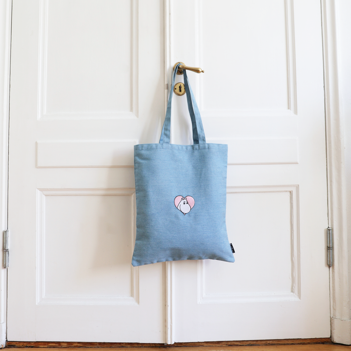 Moomin Love Denim Tote Bag