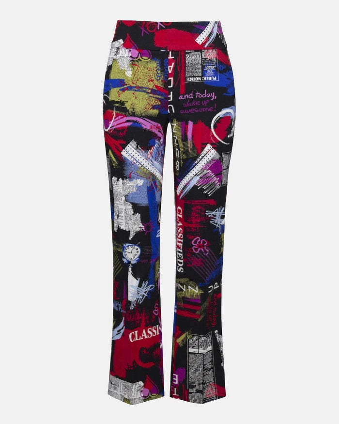 Multi Straight Leg Pull-On Pants - Joseph Ribkoff