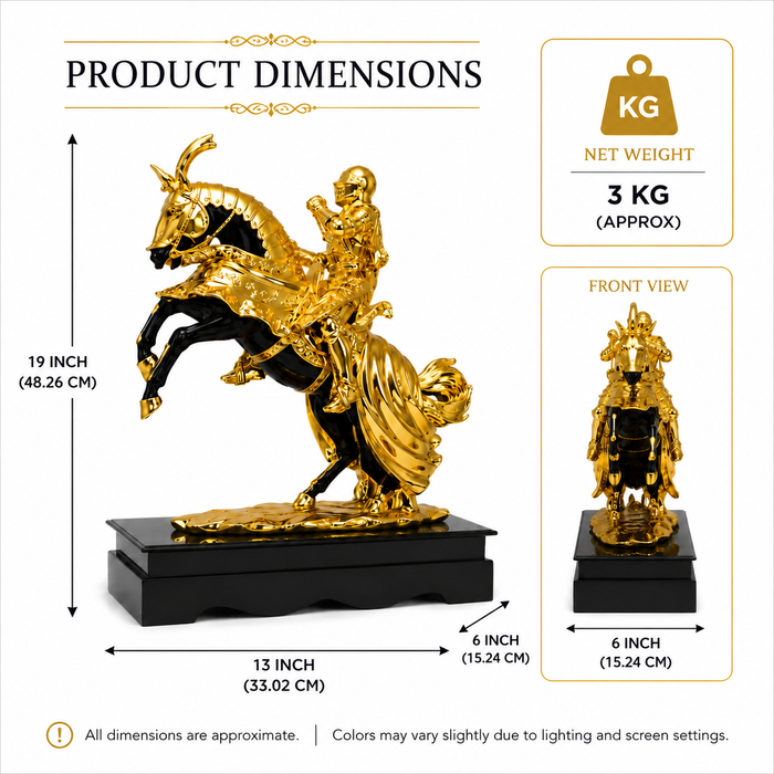 Napoleon warrior Horse Decorative Showpiece