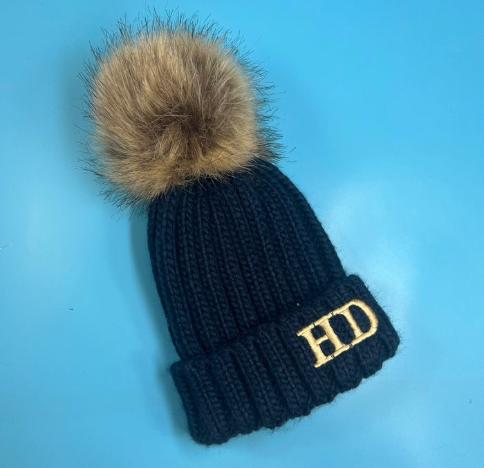 Navy Bobble Hat