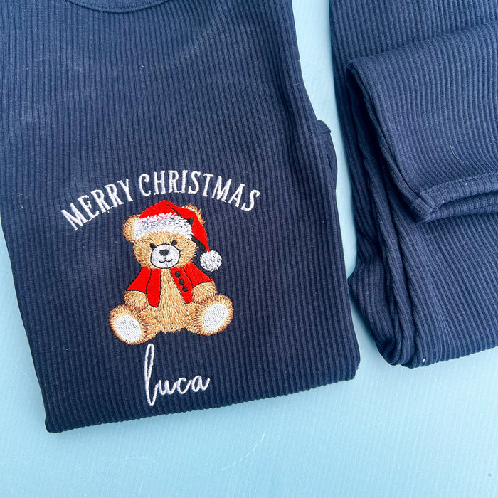Navy Loungeset with Teddy Design