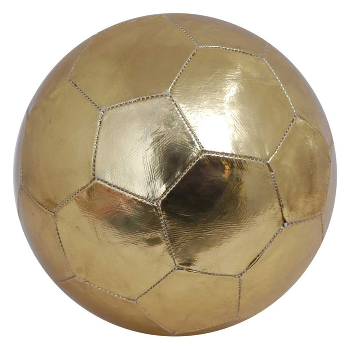 New Gold PU Leather-Look 32 Panel Ball Size 5 Football