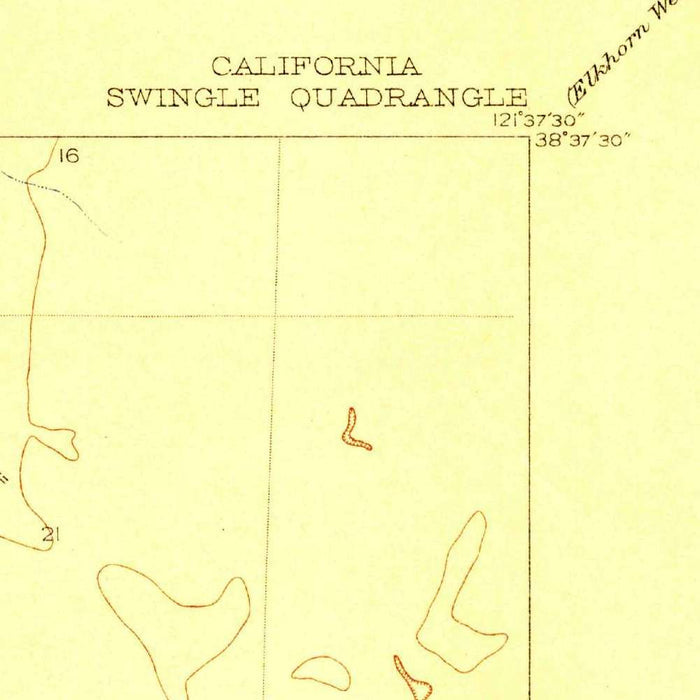 Old Map of Davis, California by USGS, 1915 – Yolo County & Putah Creek