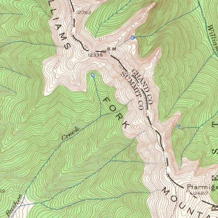 Old Map of Dillon Reservoir, Colorado by USGS, 1929 – Dillon, Blue River & Tenmile Creek