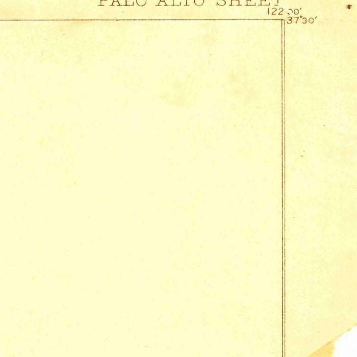 Old Map of Palo Alto, California by USGS, 1897 – Stanford University, Menlo Park & Los Altos Hills