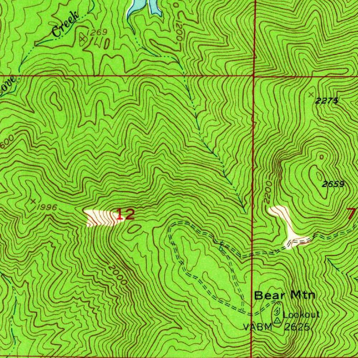 Old Map of Shasta Lake, California by USGS, 1957 – Redding, Shasta Dam & Sacramento River