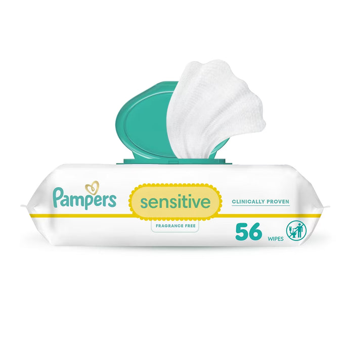 Pampers Sensitive Baby Wipes - 56 Ct - 8 Pack
