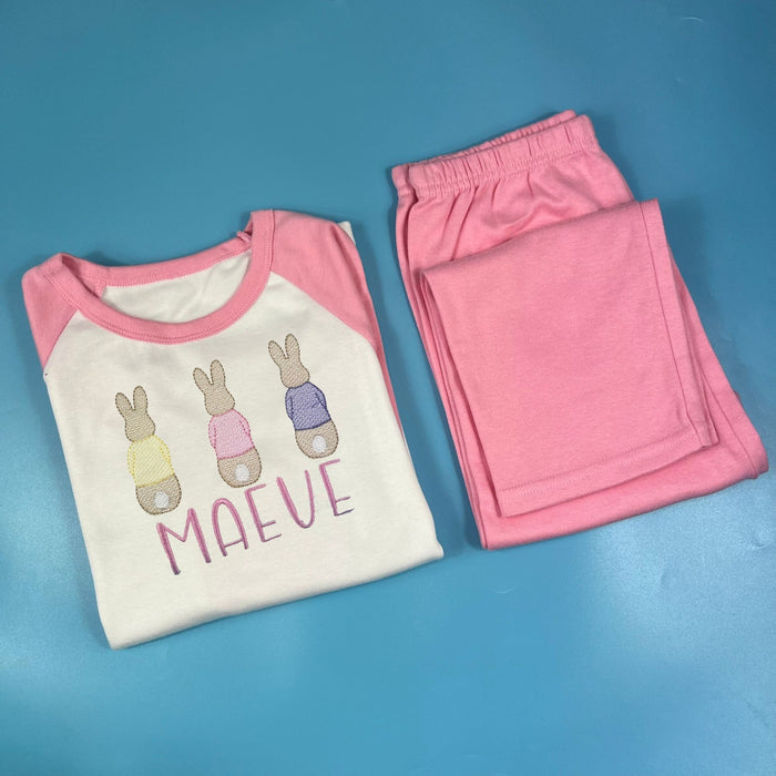 Pastel Trio Bunnies Pyjamas