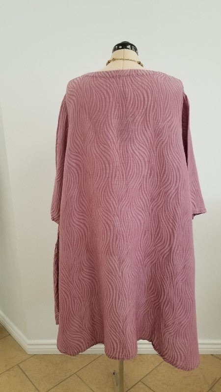 Pink Toti linen tunic - AureaVita