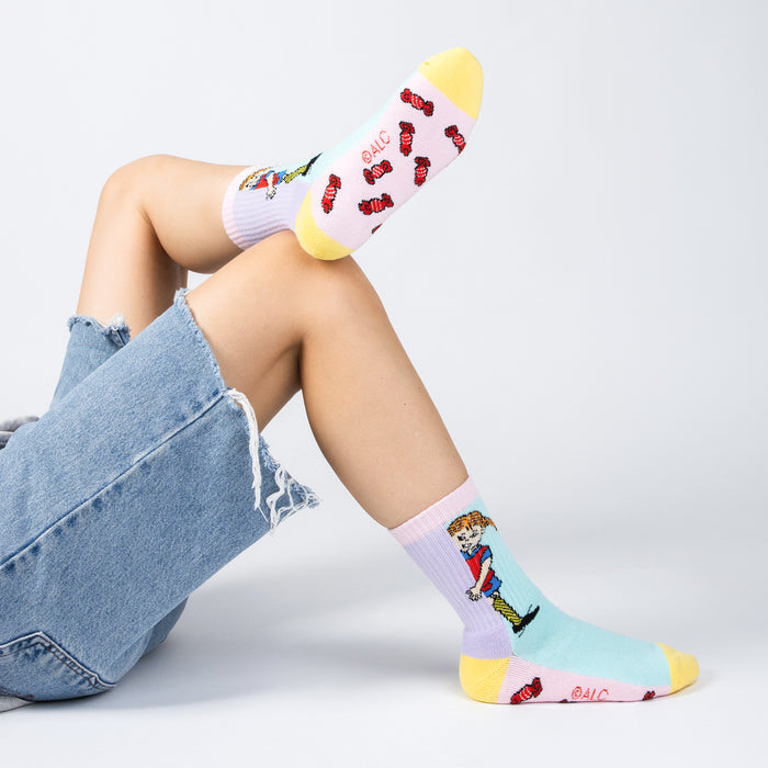 Pippi and Candy Women's Panel Socks