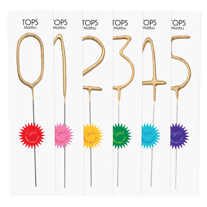 Refill- Big Golden Sparkler Wand Number