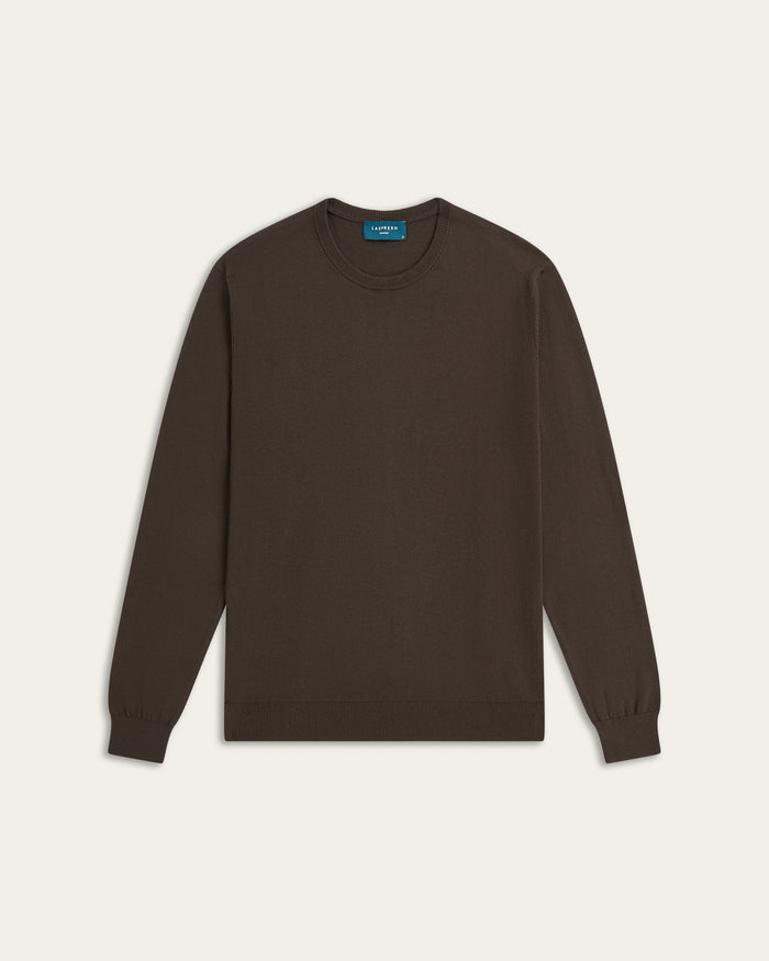 Seawool Crewneck Dark Brown