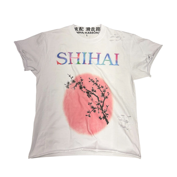 Shihai Kassori Blossom Distressed T-Shirt