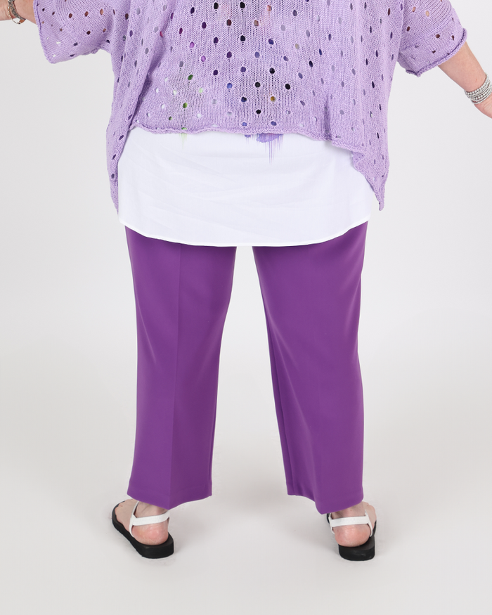 Silky Knit Straight Pants - Joseph Ribkoff
