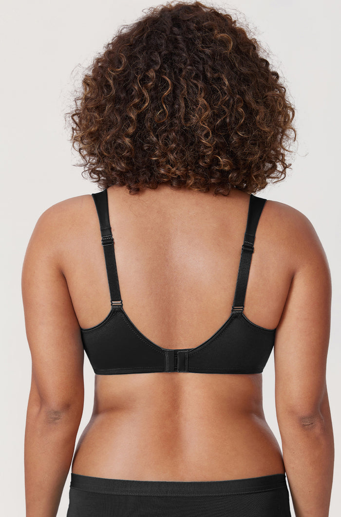 Women's Smooth Minimizer Underwire Bra Black