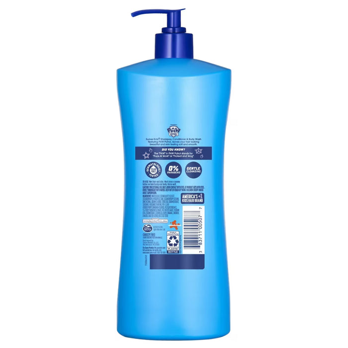 Suave Kids Paw Patrol Adventure Bay Breeze 3-in-1 Shampoo Conditioner & Body Wash 28 oz - 4 Pack