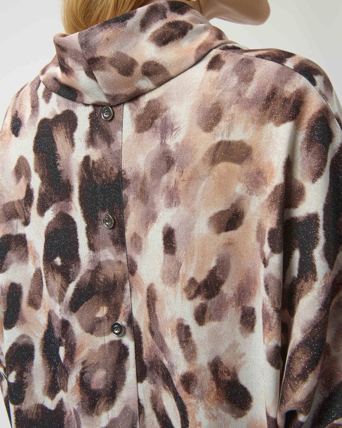 Sweater Knit Animal Print Tunic - Joseph Ribkoff