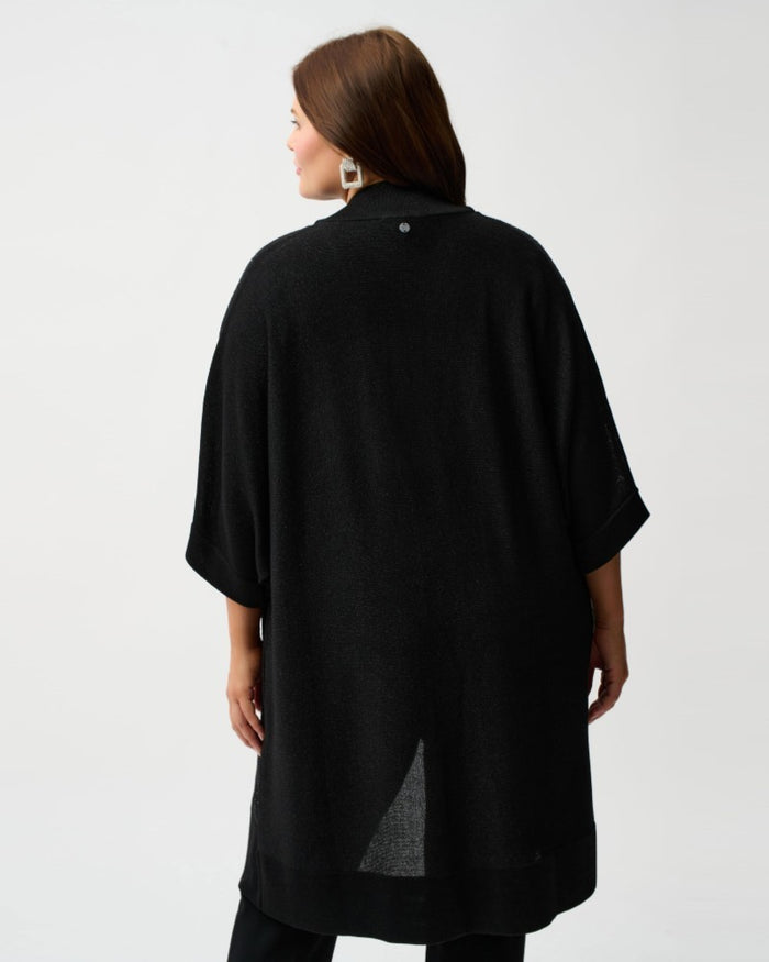Sweater Knit Cover-Up with Iron-On Detail - Joseph Ribkoff