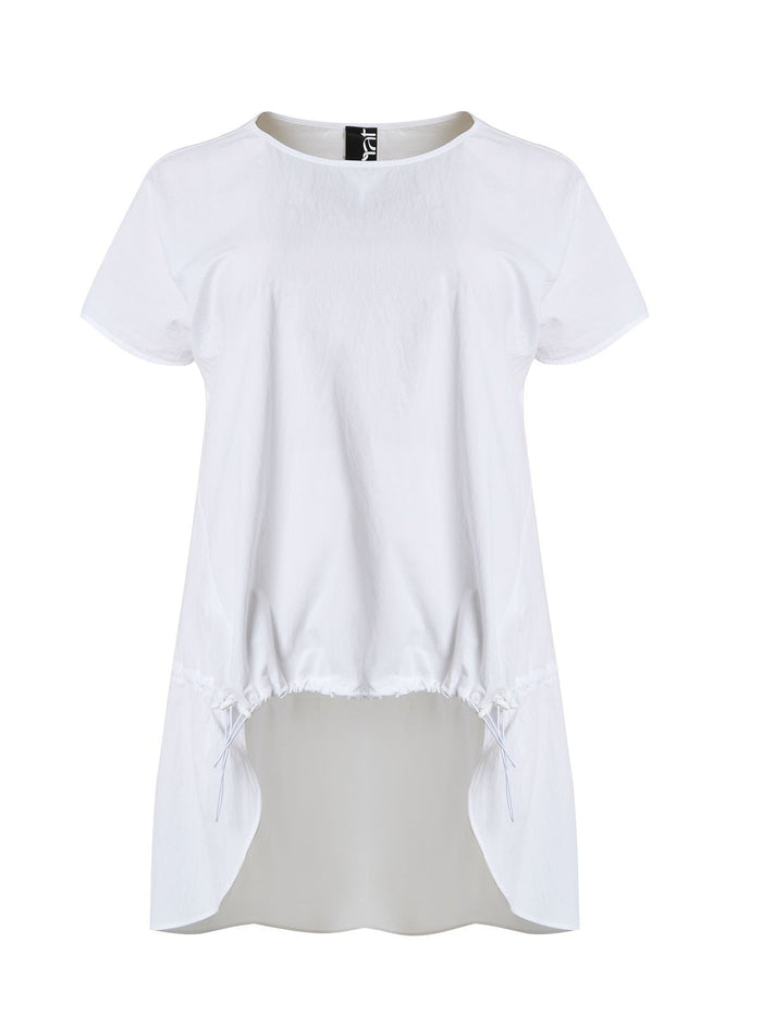 T-shirt en coton et popeline à manches courtes – Mat