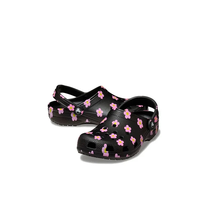 Toddler Classic Flower Clog 'Black'